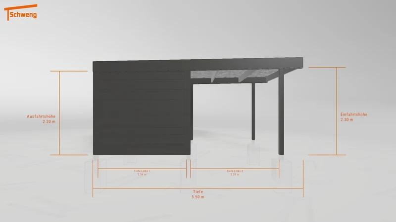 #DE Schweng Flachdachcarport C600 (ID n54wvg) #MTG