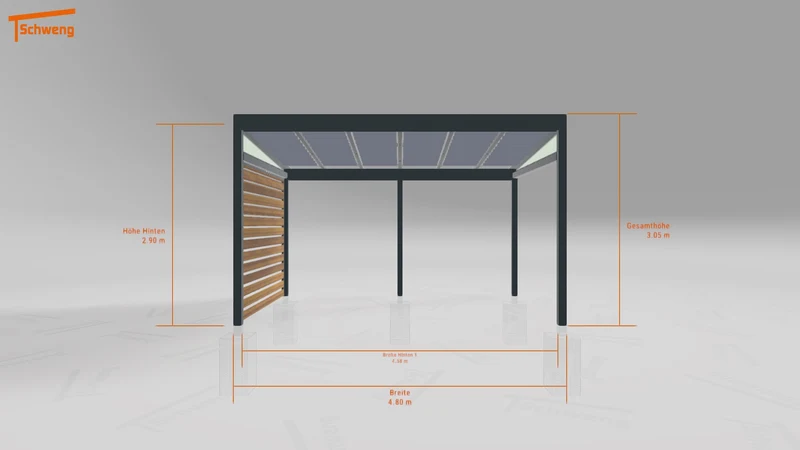 #DE Schweng Terrassenüberdachung S350 (ID mjryr8)