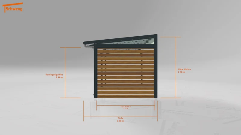 #DE Schweng Terrassenüberdachung S350 (ID mjryr8)