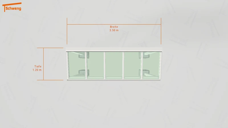 #DE Schweng Terrassenüberdachung S350 (ID w3yqyz)