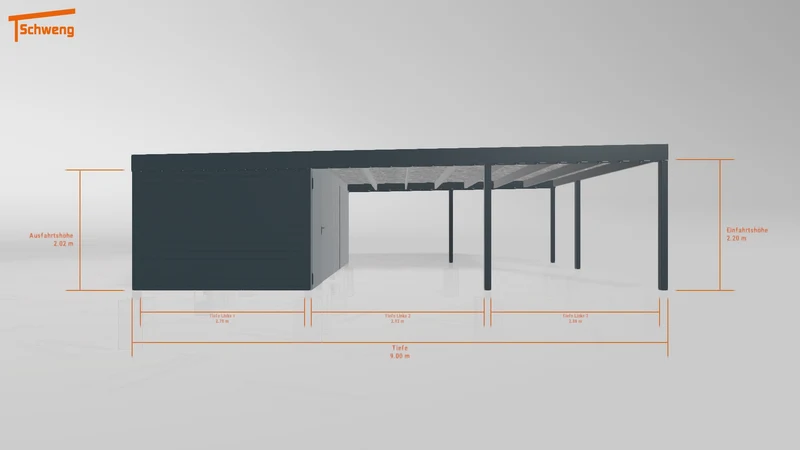#DE Schweng Flachdachcarport C600 (ID mjrkw4) #MTG