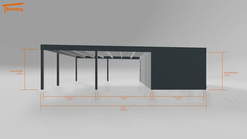 #DE Schweng Flachdachcarport C600 (ID mjrkw4) #MTG