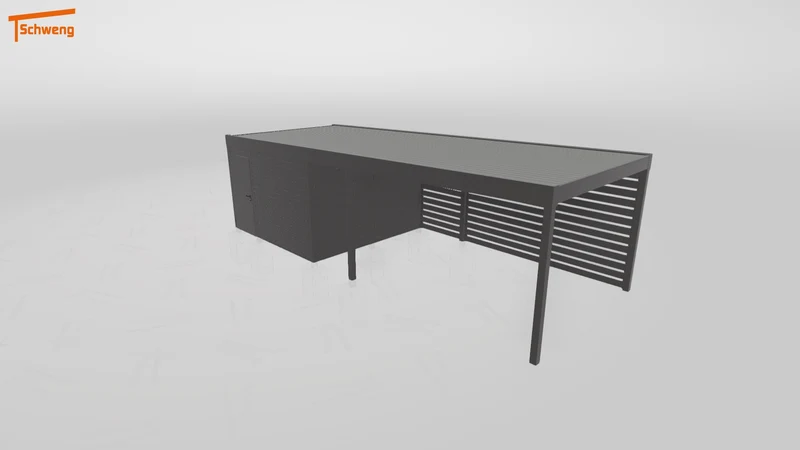 #DE Schweng Flachdachcarport C600 (ID 857zvw) #MTG