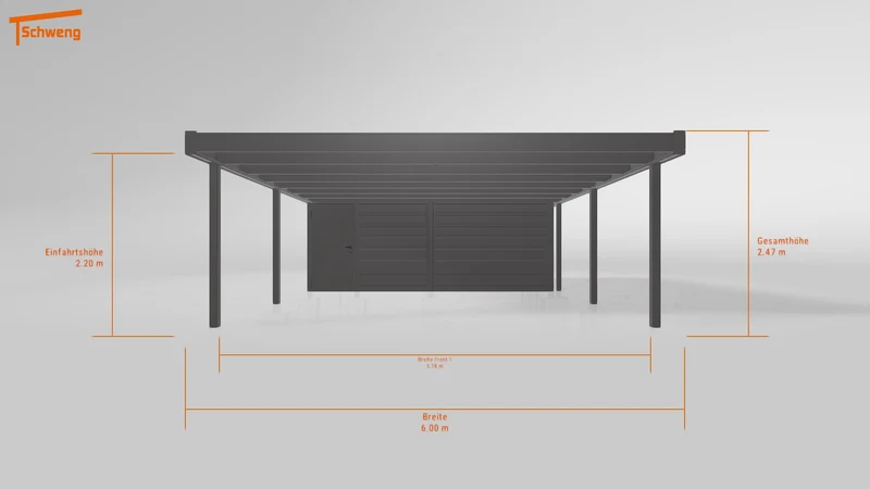 #DE Schweng Flachdachcarport C600 (ID x754dy) #MTG