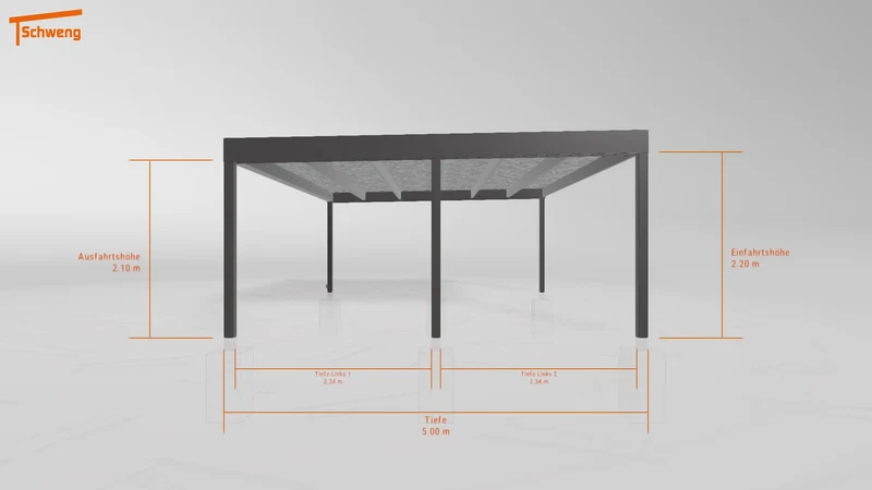 #DE Schweng Flachdachcarport C600 (ID 7753dz) #MTG