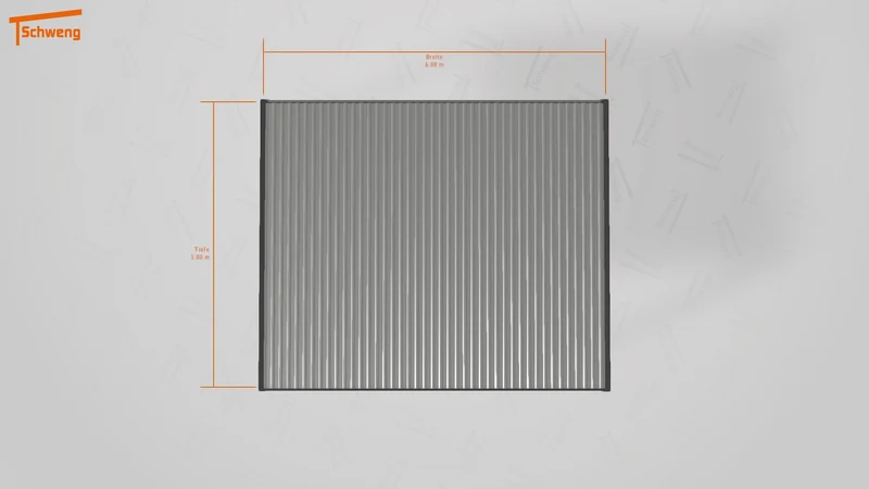 #DE Schweng Flachdachcarport C600 (ID 7753dz) #MTG
