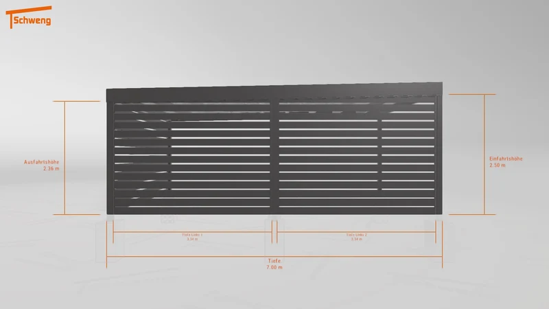 #DE Schweng Flachdachcarport C600+ (ID jjrk59) #MTG