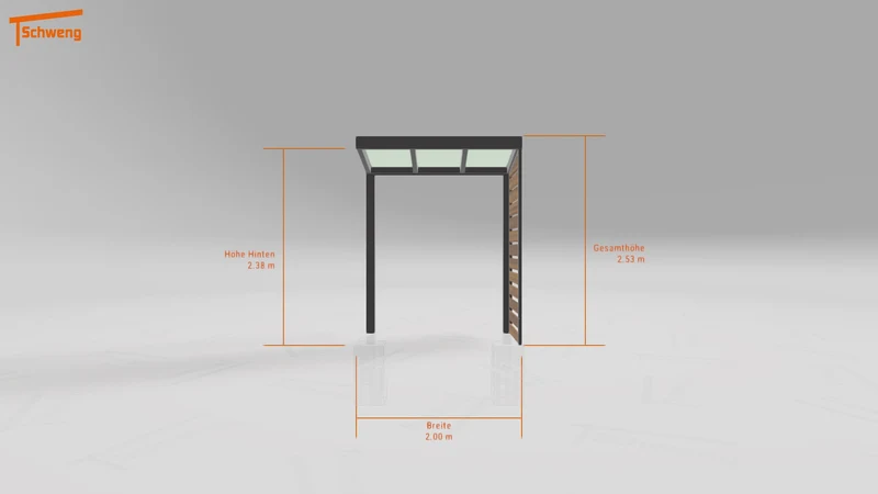 #DE Schweng Terrassenüberdachung S350 (ID 775prz)