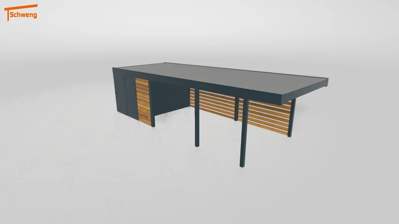 #DE Schweng Flachdachcarport C600 (ID yg735b) #MTG
