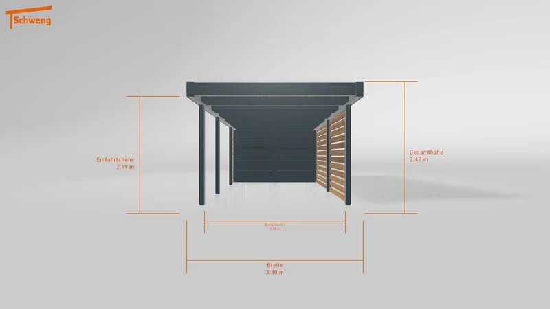 #DE Schweng Flachdachcarport C600 (ID yg735b) #MTG