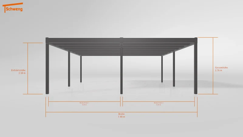 #DE Schweng Flachdachcarport C600+ (ID rjr5dg) #MTG