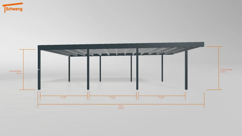 #DE Schweng Flachdachcarport C600+ (ID v49vyq) #MTG