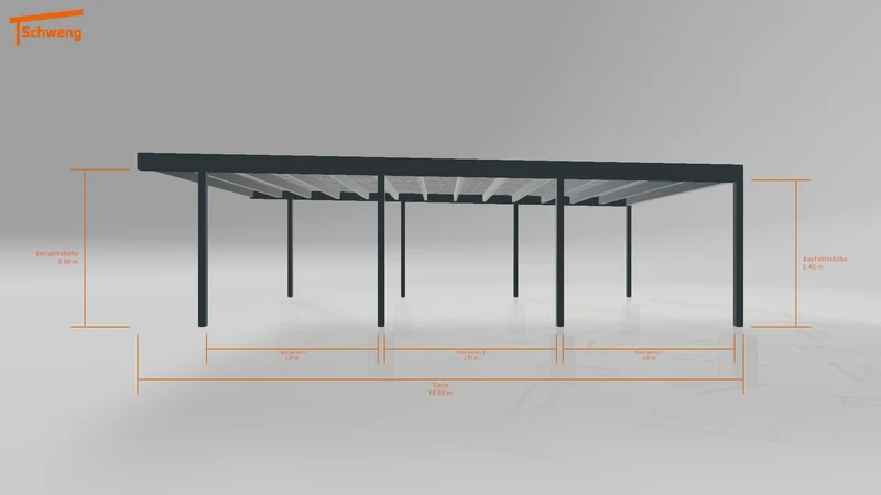 #DE Schweng Flachdachcarport C600+ (ID v49vyq) #MTG