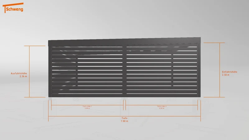 #DE Schweng Flachdachcarport C600+ (ID x75wmg) #MTG