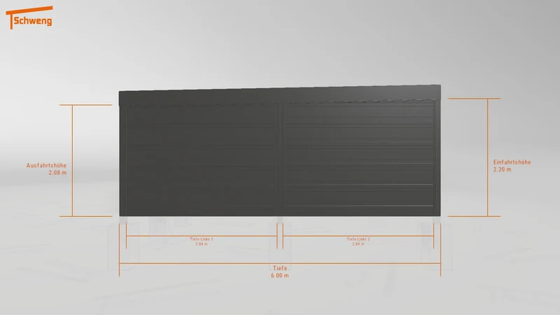 #DE Schweng Flachdachcarport C600+ (ID pbqmq8) #MTG