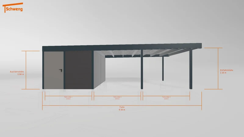 #DE Schweng Flachdachcarport C600 (ID v49bd3) #MTG