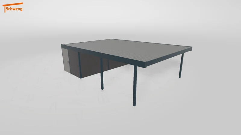 #DE Schweng Flachdachcarport C600 (ID bkjb85) #MTG