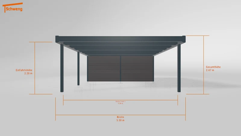 #DE Schweng Flachdachcarport C600 (ID bkjb85) #MTG