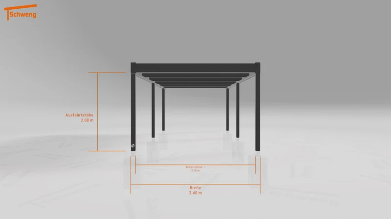 #DE Schweng Flachdachcarport C600 (ID bkjb75) #MTG