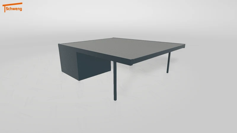 #DE Schweng Flachdachcarport C600+ (ID mjrwkz)