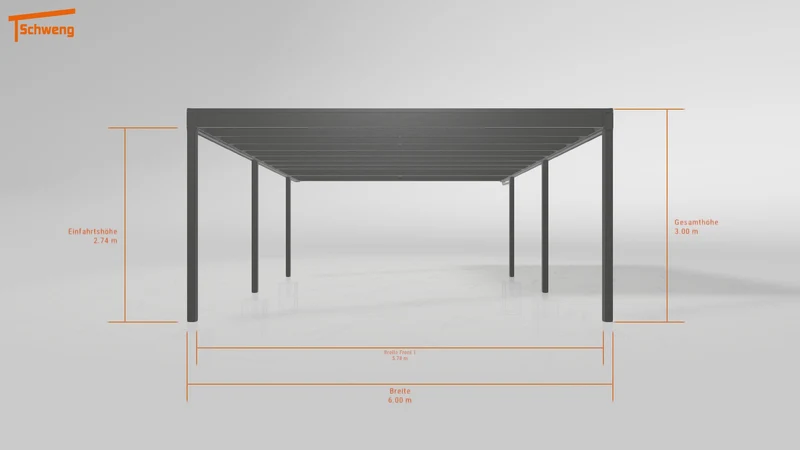 #AT Schweng Flachdachcarport C600+ (ID 857qzn) #MTG