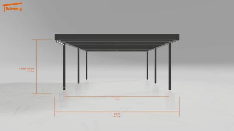 #AT Schweng Flachdachcarport C600+ (ID 857qzn) #MTG