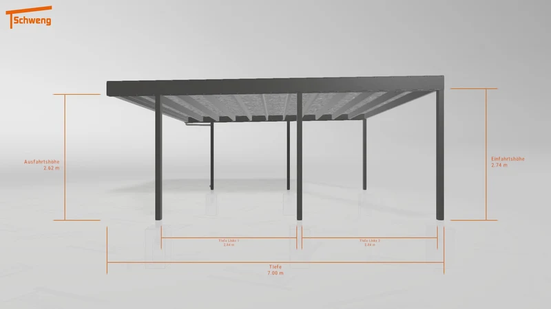 #AT Schweng Flachdachcarport C600+ (ID 857qzn) #MTG