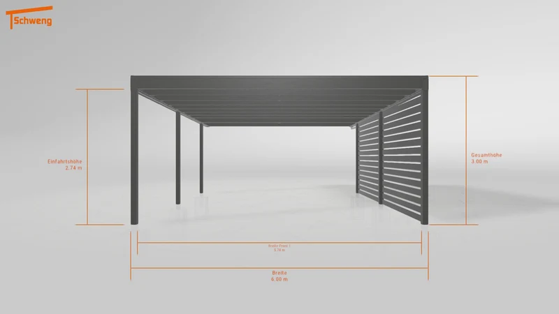 #AT Schweng Flachdachcarport C600+ (ID 775x3j) #MTG