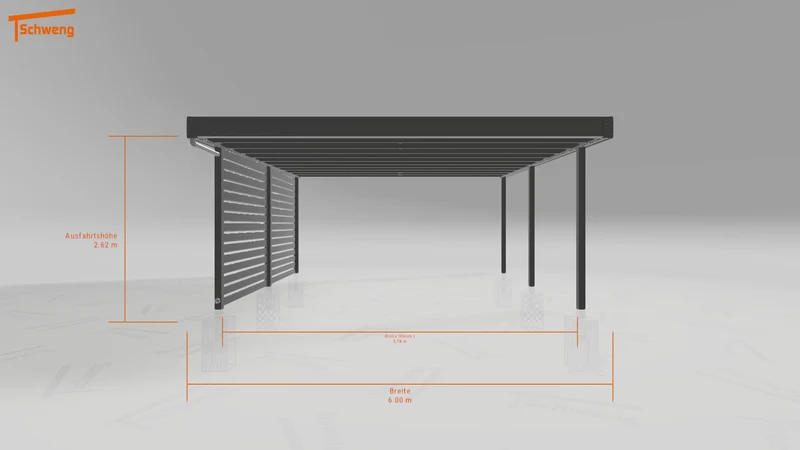#AT Schweng Flachdachcarport C600+ (ID 775x3j) #MTG