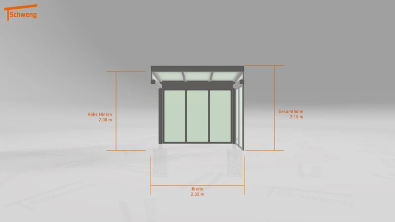 #DE Schweng Terrassenüberdachung S350 (ID 857j7n)