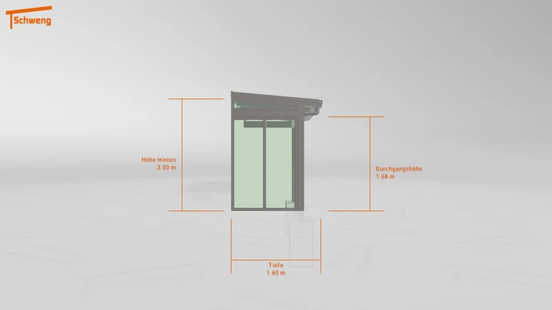 #DE Schweng Terrassenüberdachung S350 (ID 857j7n)