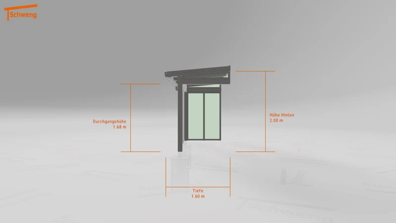 #DE Schweng Terrassenüberdachung S350 (ID 857j7n)