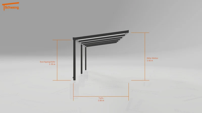 #DE Schweng Terrassenüberdachung S400 (ID 5m979z)