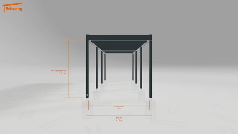 #DE Schweng Flachdachcarport C600 (ID n54z45)