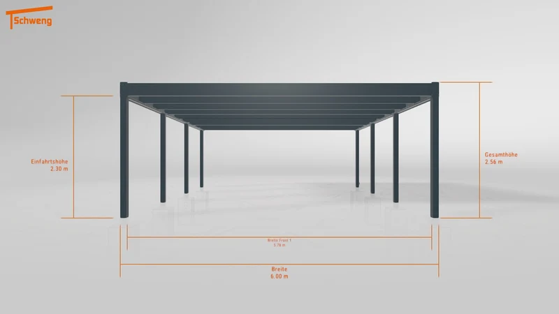 #DE Schweng Flachdachcarport C600+ (ID dvz73q) #MTG