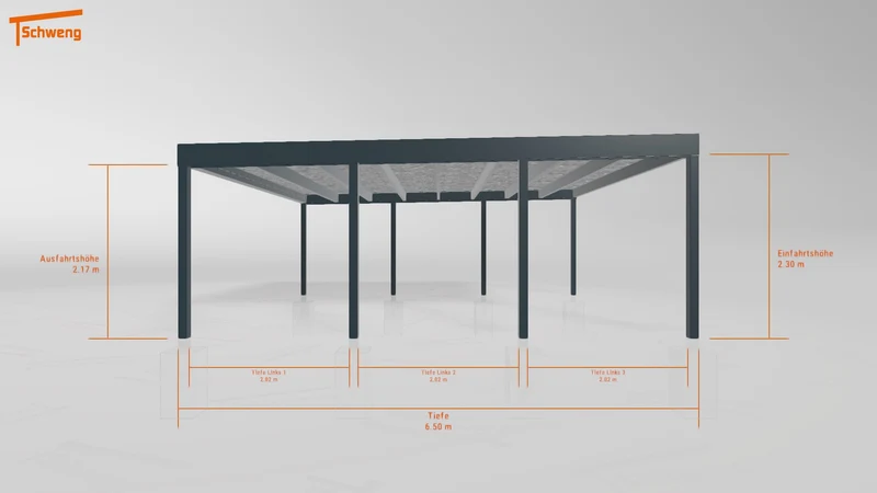 #DE Schweng Flachdachcarport C600+ (ID dvz73q) #MTG
