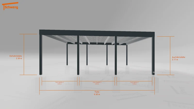 #DE Schweng Flachdachcarport C600+ (ID dvz73q) #MTG