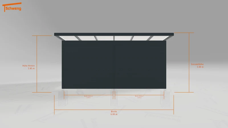 #DE Schweng Pultdachcarport S400 (ID n549qv)