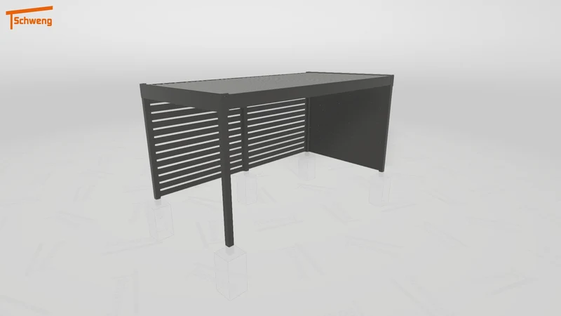 #DE Schweng Flachdachcarport C600 (ID v49v3g) #MTG