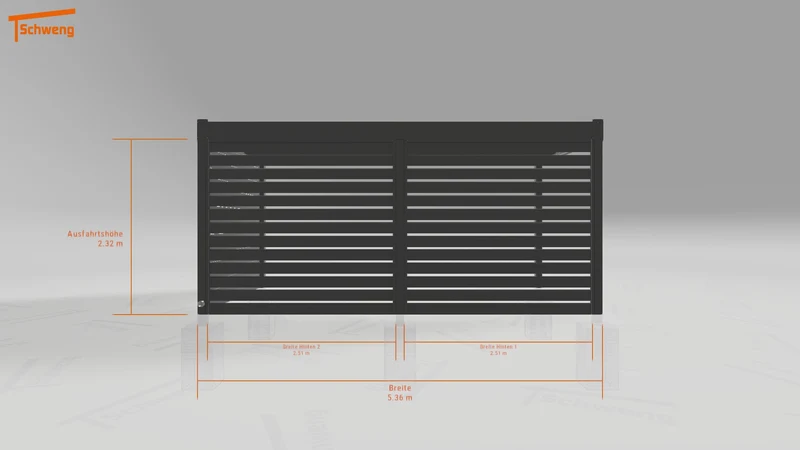 #DE Schweng Flachdachcarport C600 (ID v49v3g) #MTG