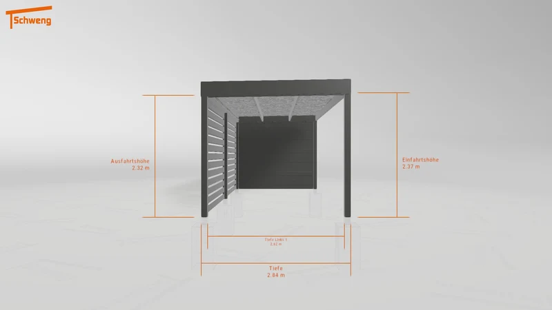 #DE Schweng Flachdachcarport C600 (ID v49v3g) #MTG