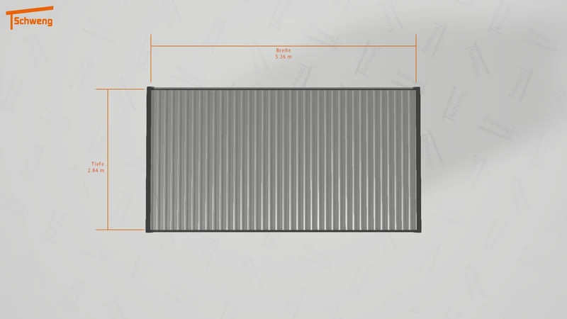 #DE Schweng Flachdachcarport C600 (ID v49v3g) #MTG