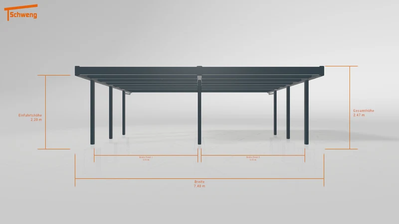 #DE Schweng Flachdachcarport C600+ (ID pbq2n4) #MTG