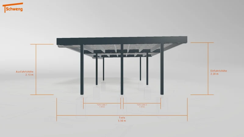 #DE Schweng Flachdachcarport C600+ (ID pbq2n4) #MTG
