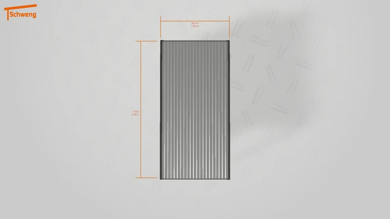 #DE Schweng Flachdachcarport C600 (ID 2qb53d)