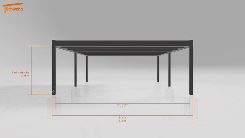 #DE Schweng Flachdachcarport C600+ (ID rjr2qx) #MTG