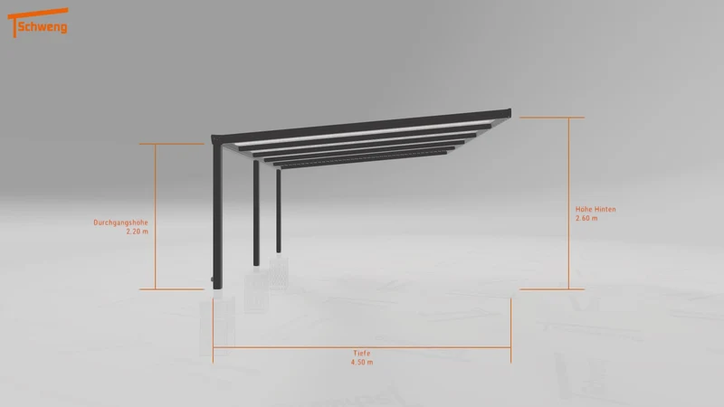 #DE Schweng Terrassenüberdachung S400 (ID 85784n)