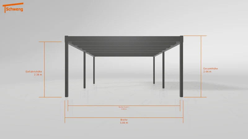#DE Schweng Flachdachcarport C600 (ID 9wx8qp) #MTG