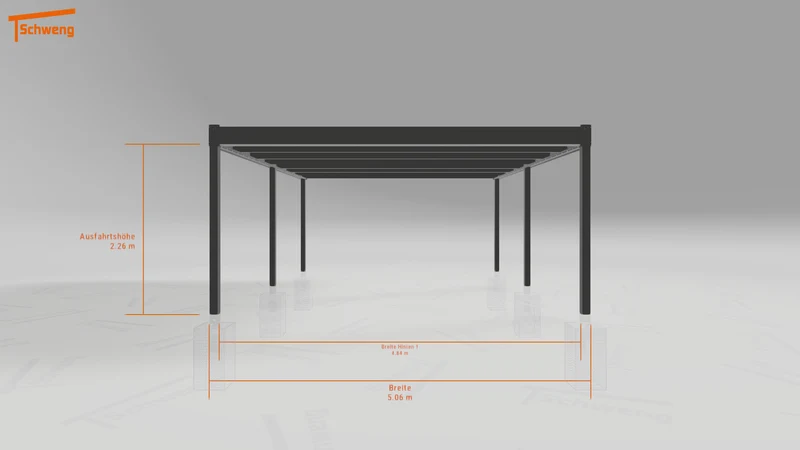 #DE Schweng Flachdachcarport C600 (ID 9wx8qp) #MTG