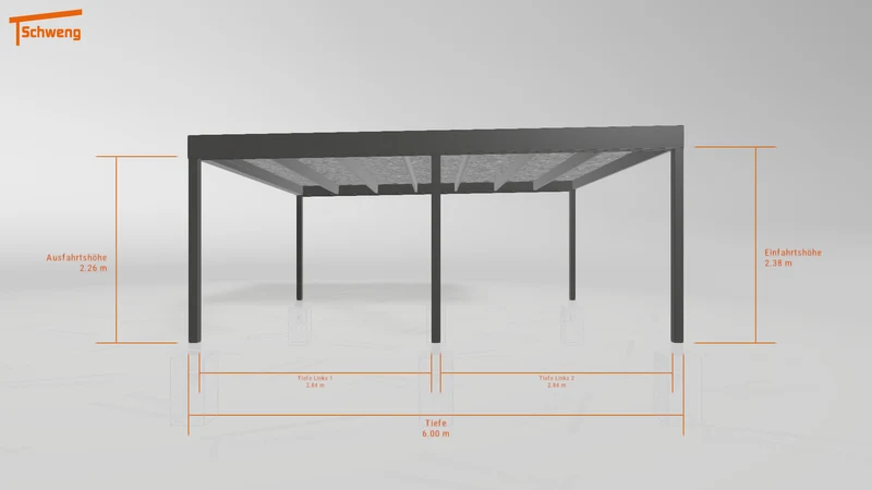 #DE Schweng Flachdachcarport C600 (ID 9wx8qp) #MTG